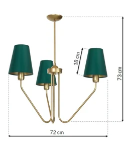 Cheap Sklep Kaja Lampa sufitowa z zielonymi abażurami MLP4907 z serii VICTORIA | Kaja Oświetlenie