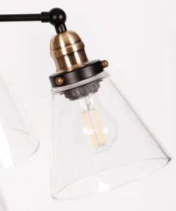Store Sklep Kaja Lampa sufitowa ze stożkowymi kloszami K-8037B-5 SAMANTA | Kaja czarny