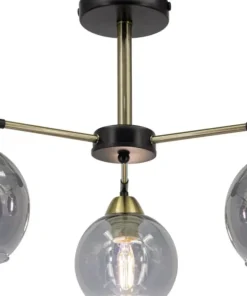 Lampa sufitowa ze szklanymi kloszami 2212/3 BL 21QG z serii CARO*Sklep Kaja Cheap