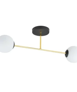 Shop Sklep Kaja Lampa sufitowa ze złotymi elementami 1233/2 z serii MAGNUM | Kaja