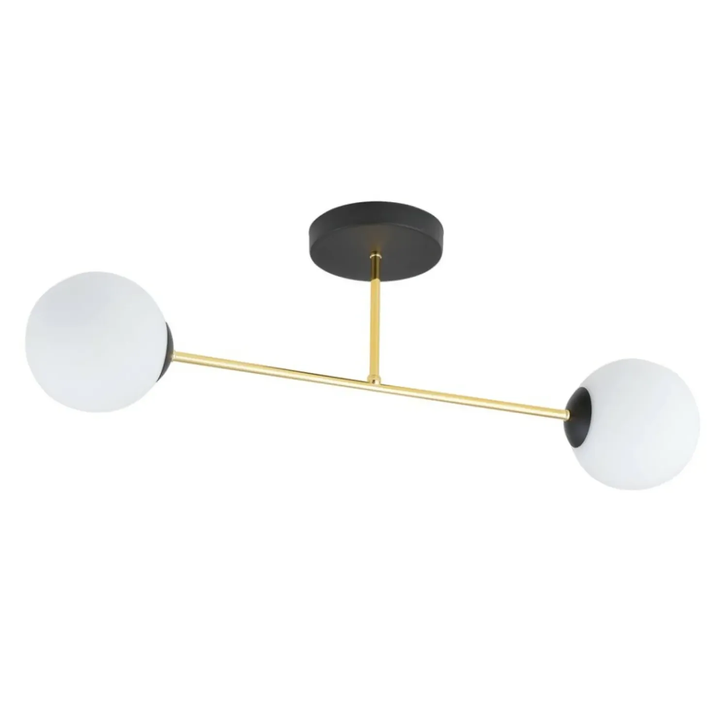 Shop Sklep Kaja Lampa sufitowa ze złotymi elementami 1233/2 z serii MAGNUM | Kaja