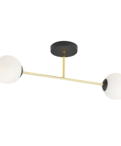 Shop Sklep Kaja Lampa sufitowa ze złotymi elementami 1233/2 z serii MAGNUM | Kaja