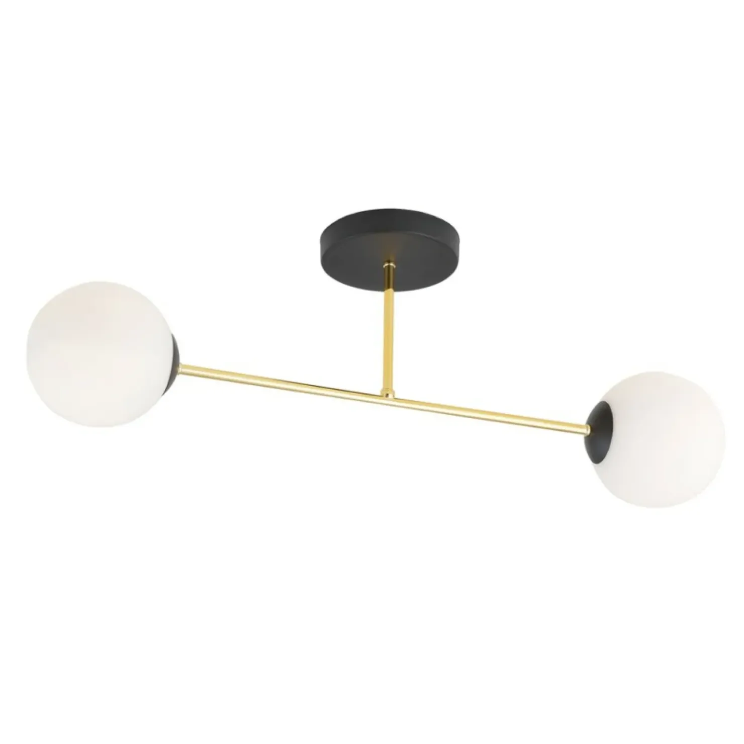 Shop Sklep Kaja Lampa sufitowa ze złotymi elementami 1233/2 z serii MAGNUM | Kaja