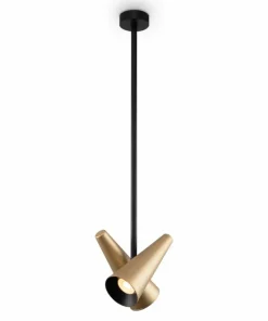 Best Sklep Kaja Lampa sufitowa, złote, metalowe tuby MOD095PL-02BS z serii GIRO | Kaja mosiądz