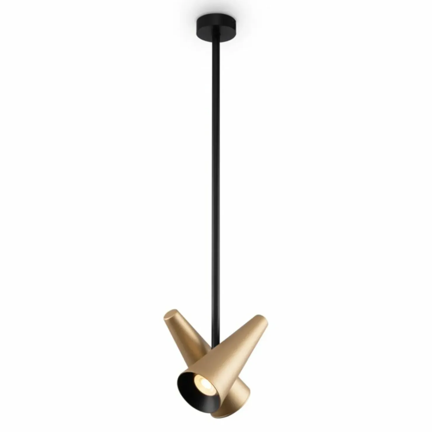 Best Sklep Kaja Lampa sufitowa, złote, metalowe tuby MOD095PL-02BS z serii GIRO | Kaja mosiądz