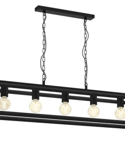 Outlet Sklep Kaja Lampa w stylu industrialnym, na pięć żarówek MLP8564 z serii ARNOLD | Kaja Oświe