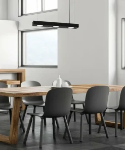 Outlet Sklep Kaja Lampa wisząca - czarna listwa nad stół MLP8832 z serii ALEXANDER | Kaja Oświetle