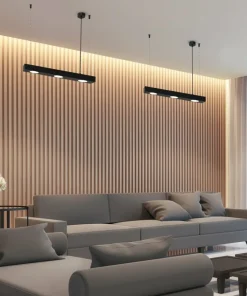 Outlet Sklep Kaja Lampa wisząca - czarna listwa nad stół MLP8832 z serii ALEXANDER | Kaja Oświetle