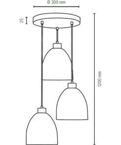 Outlet Sklep Kaja Lampa wisząca 1450374 z serii AURA