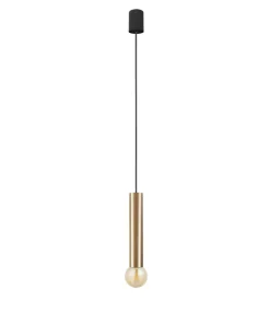 Best Sale Sklep Kaja Lampa wisząca - złota tuba, z gwintem E27 7851 | Kaja Oświetlenie mosiądz