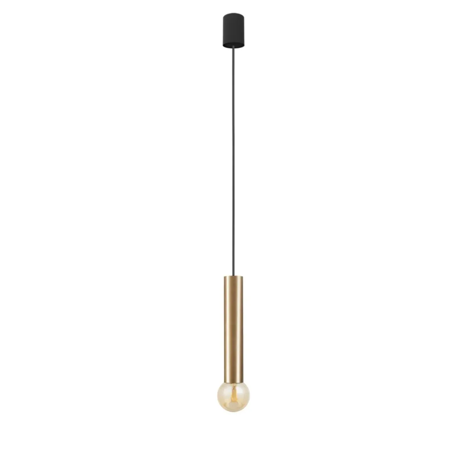 Best Sale Sklep Kaja Lampa wisząca - złota tuba, z gwintem E27 7851 | Kaja Oświetlenie mosiądz