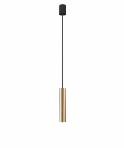 Best Sale Sklep Kaja Lampa wisząca - złota tuba, z gwintem E27 7851 | Kaja Oświetlenie mosiądz