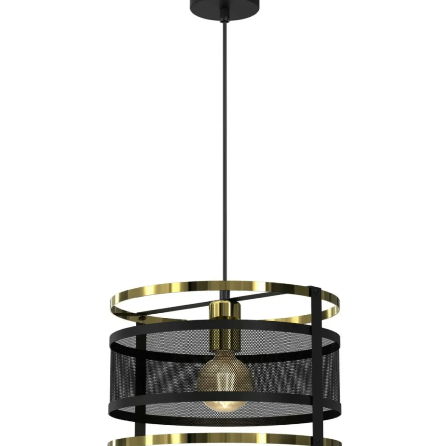 Best Sale Sklep Kaja Lampa wisząca, ażurowa, ze złotymi obręczami LX 3903 z serii RIM