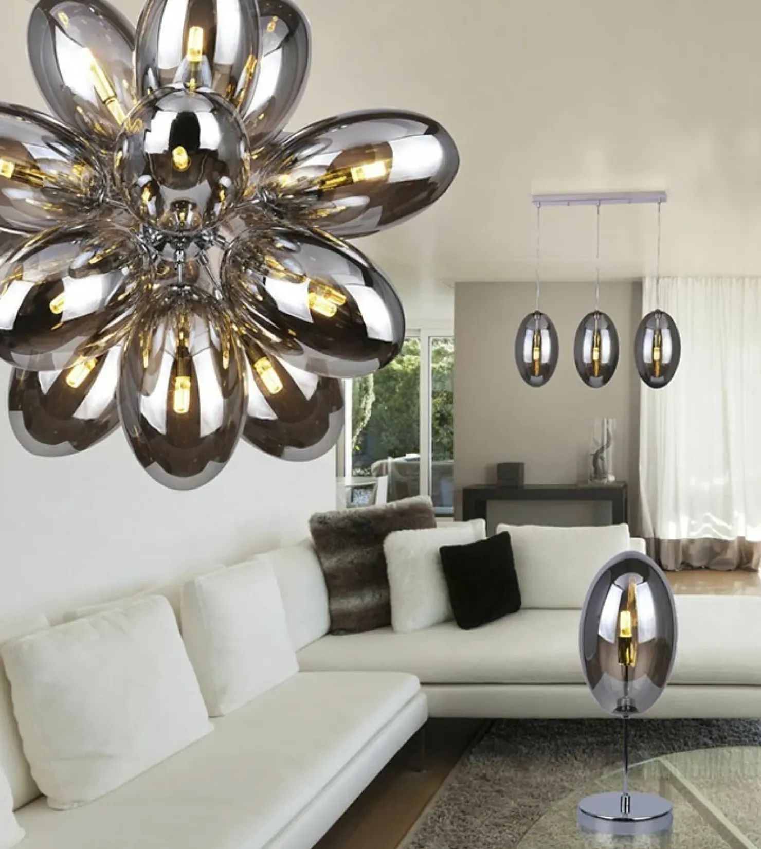 Discount Sklep Kaja Lampa wisząca AZ2155 - Diana 16 - AZZARDO chrom