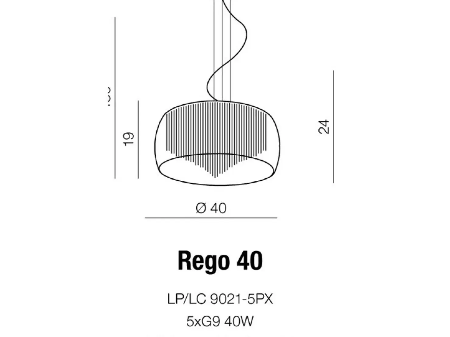 Online Sklep Kaja Lampa wisząca AZ0999 - Rego 40 pendant/top - AZZARDO chrom