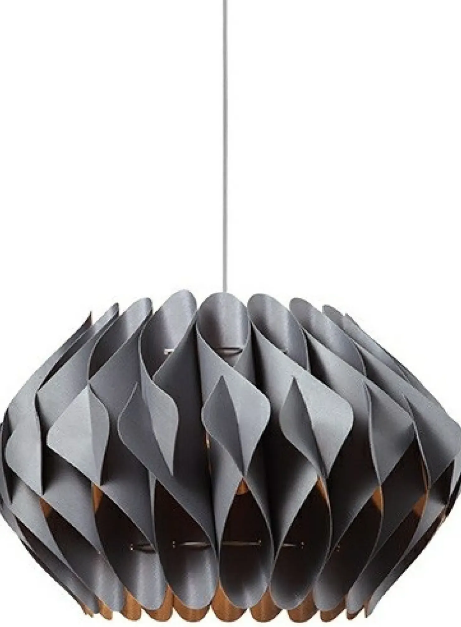 Fashion Sklep Kaja Lampa wisząca AZ2381 - Ruben M (grey) - AZZARDO szary