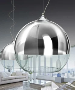 Online Sklep Kaja Lampa wisząca AZ0732 - Silver ball 35 - AZZARDO chrom
