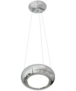 Shop Sklep Kaja Lampa wisząca chromowany okrąg LED ML328 MERCURIO | Kaja Oświetlenie