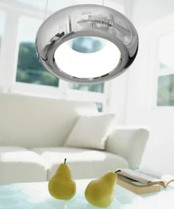 Shop Sklep Kaja Lampa wisząca chromowany okrąg LED ML328 MERCURIO | Kaja Oświetlenie