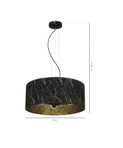 Flash Sale Sklep Kaja Lampa wisząca czarno-złota, regulowana MLP7298 z serii SENSO | Kaja Oświetlenie