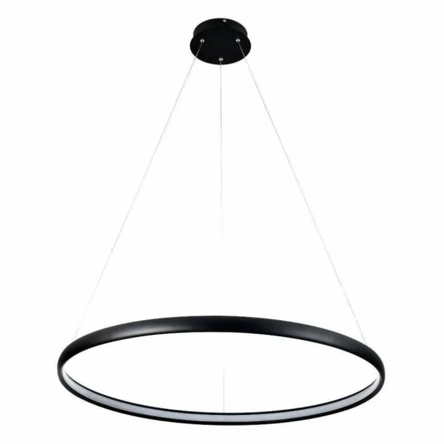 Online Sklep Kaja Lampa wisząca czarny okrąg LED PL210503-800-BK CARLO | Kaja