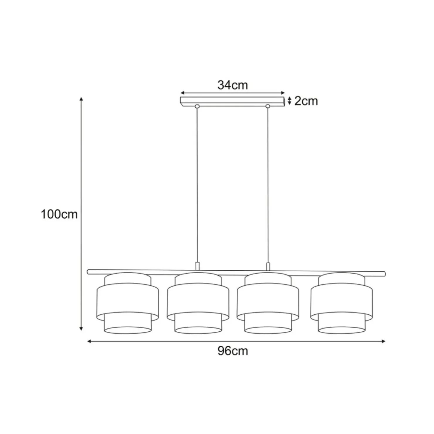 Lampa wisząca do jadalni, niebanalne abażury K-5233 z serii GATO*Sklep Kaja Sale