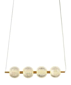 Cheap Sklep Kaja Lampa wisząca do jadalni w stylu glamour LP-2202/4L GD DIAMOND | Kaja