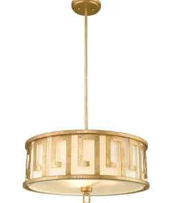 Store Sklep Kaja Lampa wisząca do klasycznego wnętrza GN-LEMURIA-P-L z serii LEMURIA postarzanezłoto
