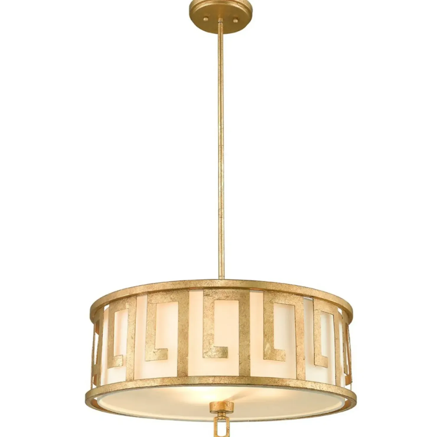 Store Sklep Kaja Lampa wisząca do klasycznego wnętrza GN-LEMURIA-P-L z serii LEMURIA postarzanezłoto