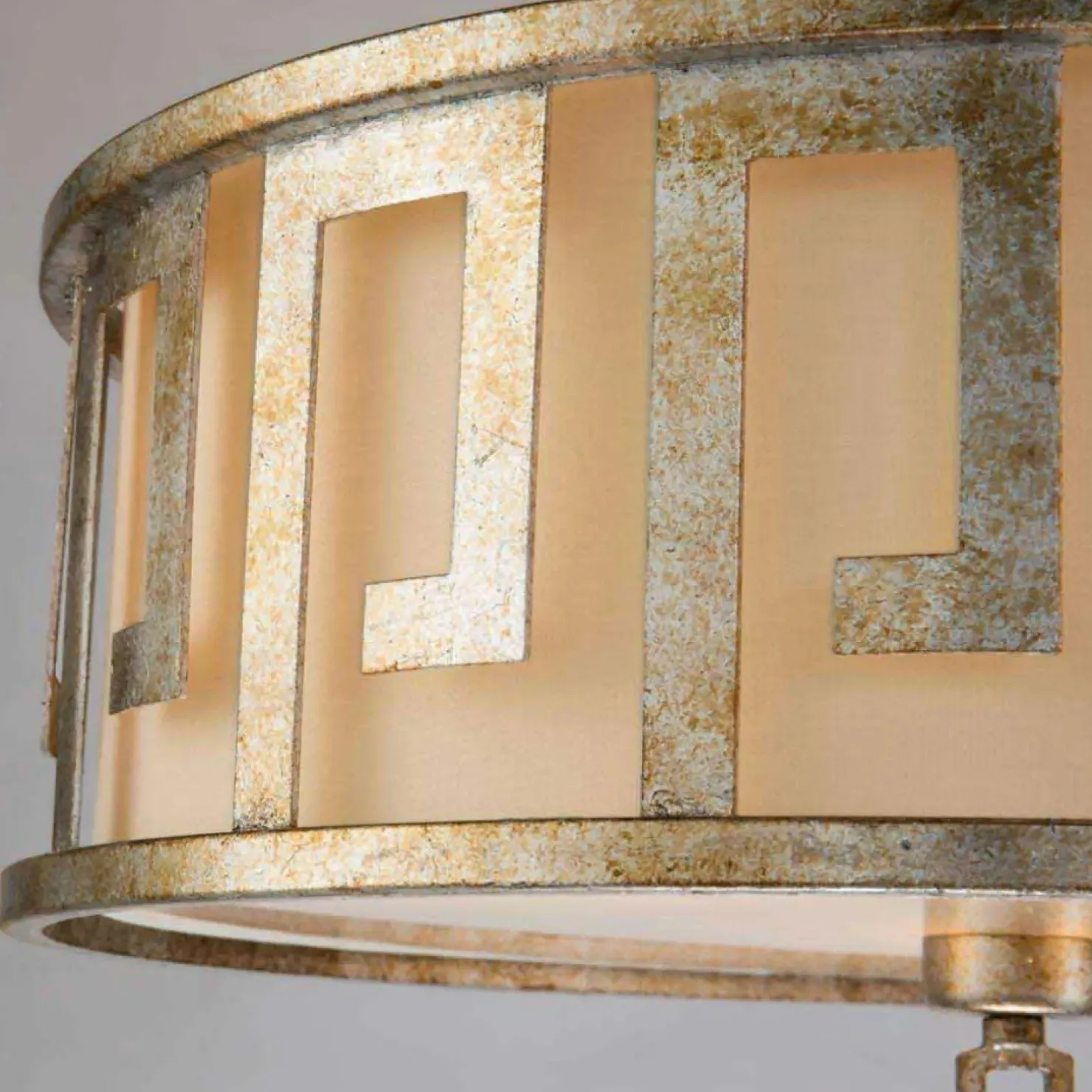 Store Sklep Kaja Lampa wisząca do klasycznego wnętrza GN-LEMURIA-P-L z serii LEMURIA postarzanezłoto