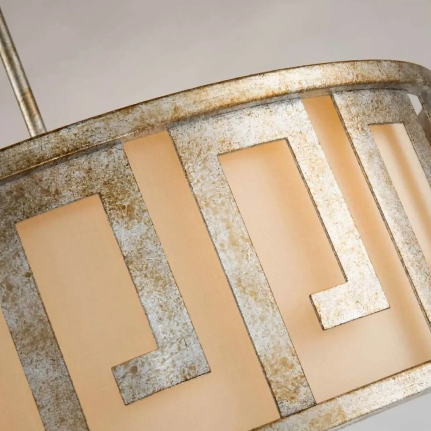 Store Sklep Kaja Lampa wisząca do klasycznego wnętrza GN-LEMURIA-P-L z serii LEMURIA postarzanezłoto