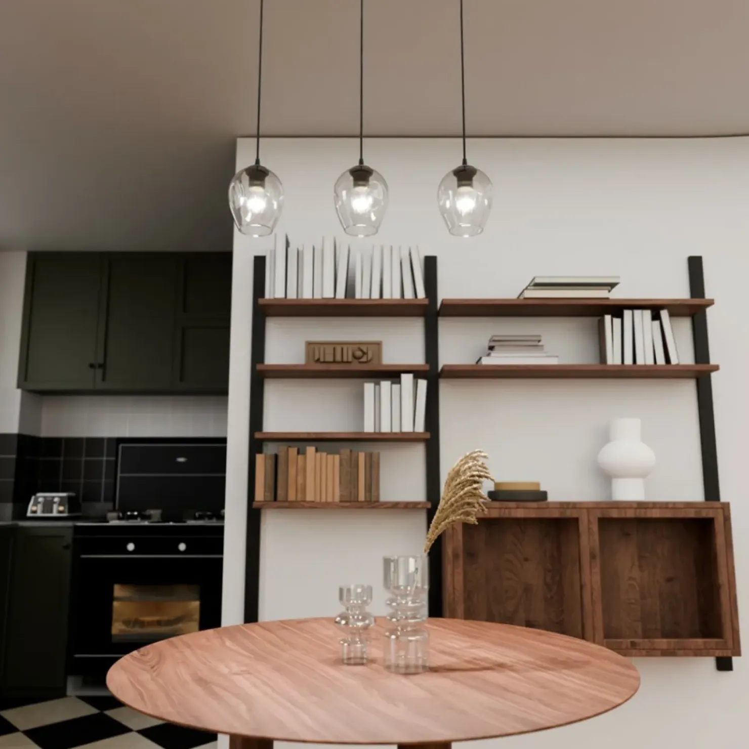 Fashion Sklep Kaja Lampa wisząca do oświetlenia stołu w salonie 679/3 ISTAR | Kaja