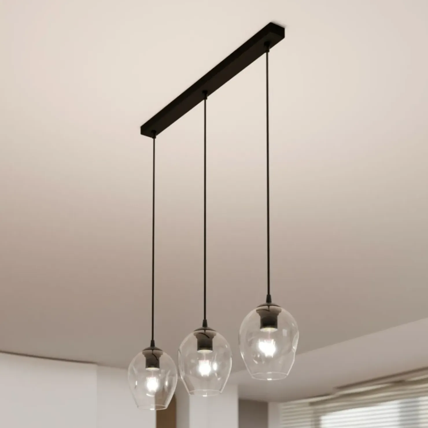 Fashion Sklep Kaja Lampa wisząca do oświetlenia stołu w salonie 679/3 ISTAR | Kaja