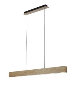 Fashion Sklep Kaja Lampa wisząca drewniana belka ze światłem LED AZ2700 LARIA WOOD | Kaja drewno