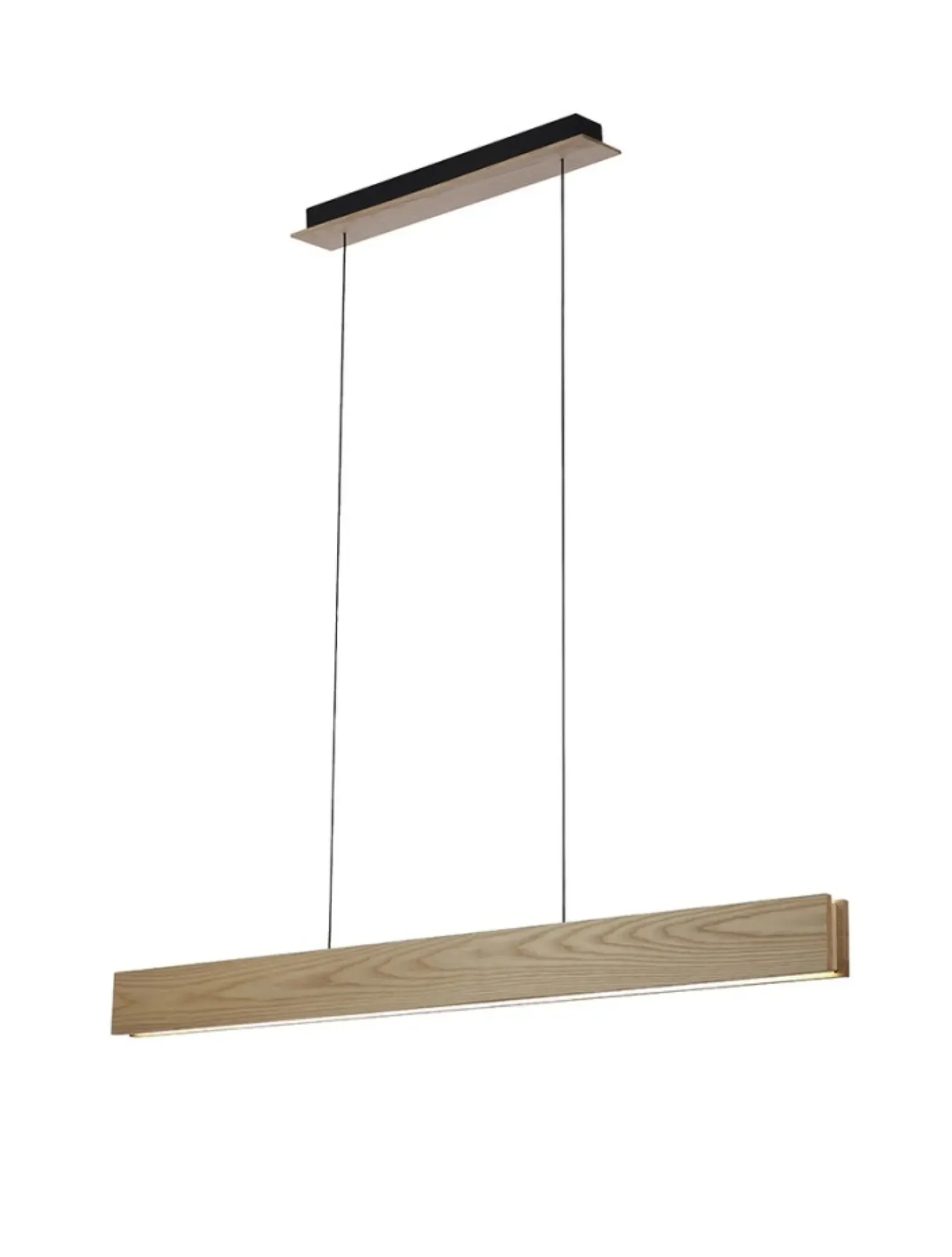 Fashion Sklep Kaja Lampa wisząca drewniana belka ze światłem LED AZ2700 LARIA WOOD | Kaja drewno