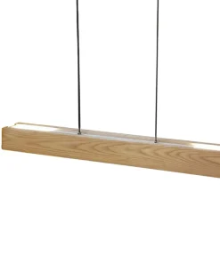 Fashion Sklep Kaja Lampa wisząca drewniana belka ze światłem LED AZ2700 LARIA WOOD | Kaja drewno
