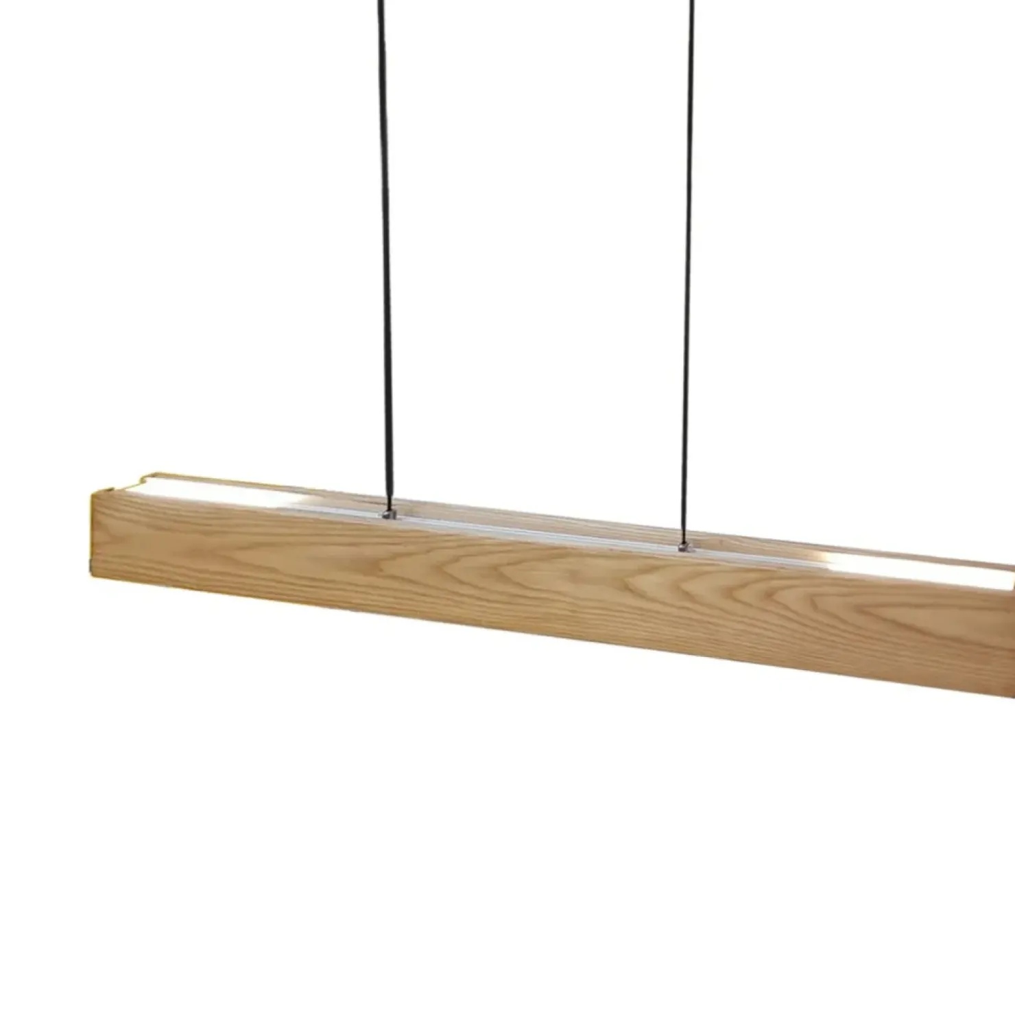 Fashion Sklep Kaja Lampa wisząca drewniana belka ze światłem LED AZ2700 LARIA WOOD | Kaja drewno