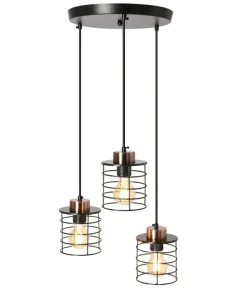 Store Sklep Kaja Lampa wisząca druciana potrójna do kuchni 33-00408 GLOB | Kaja