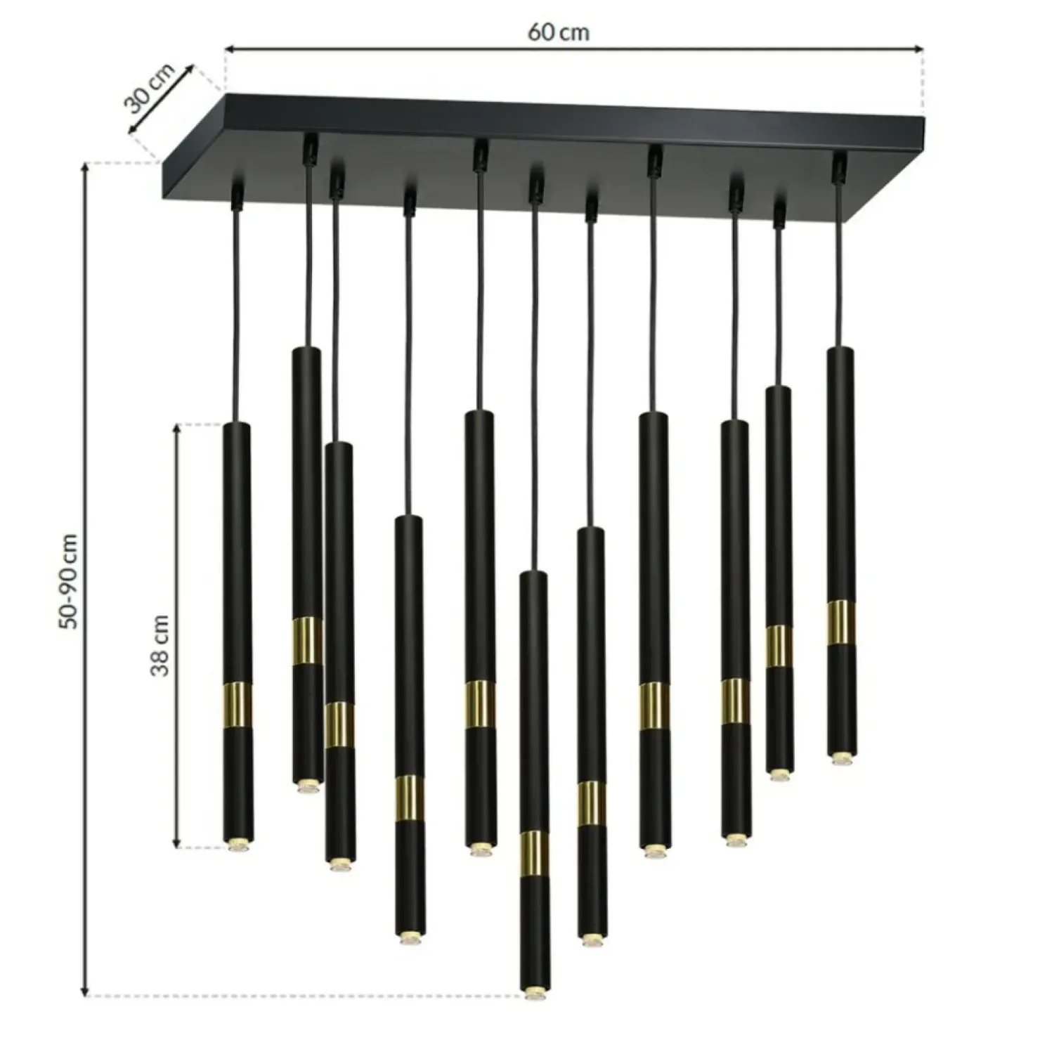 Store Sklep Kaja Lampa wisząca idealna do jadalni lub salonu MLP6386 z serii MONZA | Kaja Oświetl