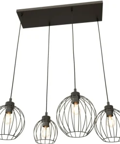 Store Sklep Kaja Lampa wisząca idealna do nowoczesnej kuchni 1369/4 z serii NANDO czarny