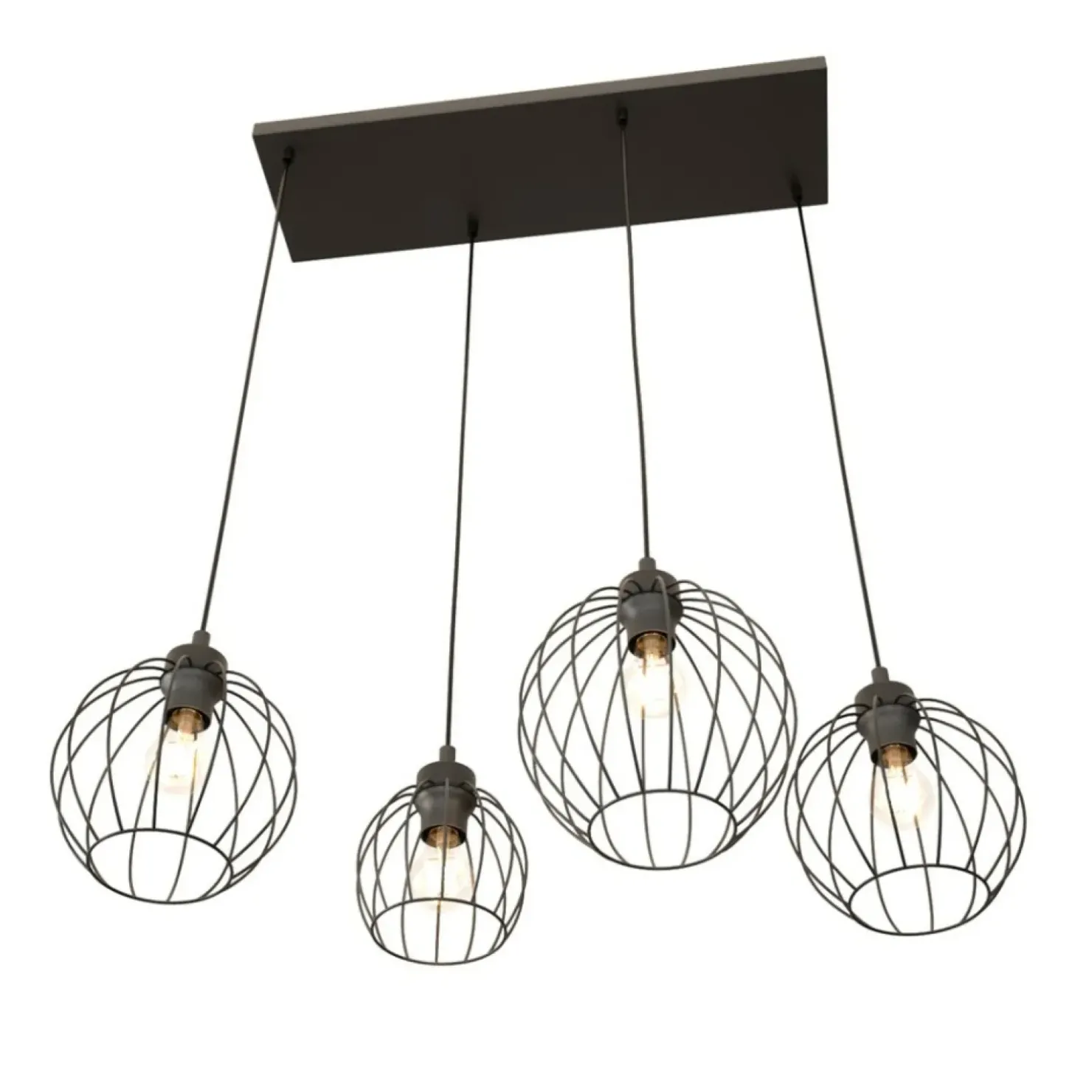 Store Sklep Kaja Lampa wisząca idealna do nowoczesnej kuchni 1369/4 z serii NANDO czarny