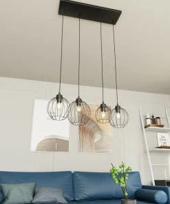 Store Sklep Kaja Lampa wisząca idealna do nowoczesnej kuchni 1369/4 z serii NANDO czarny
