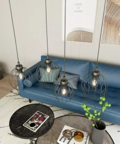 Store Sklep Kaja Lampa wisząca idealna do nowoczesnej kuchni 1369/4 z serii NANDO czarny