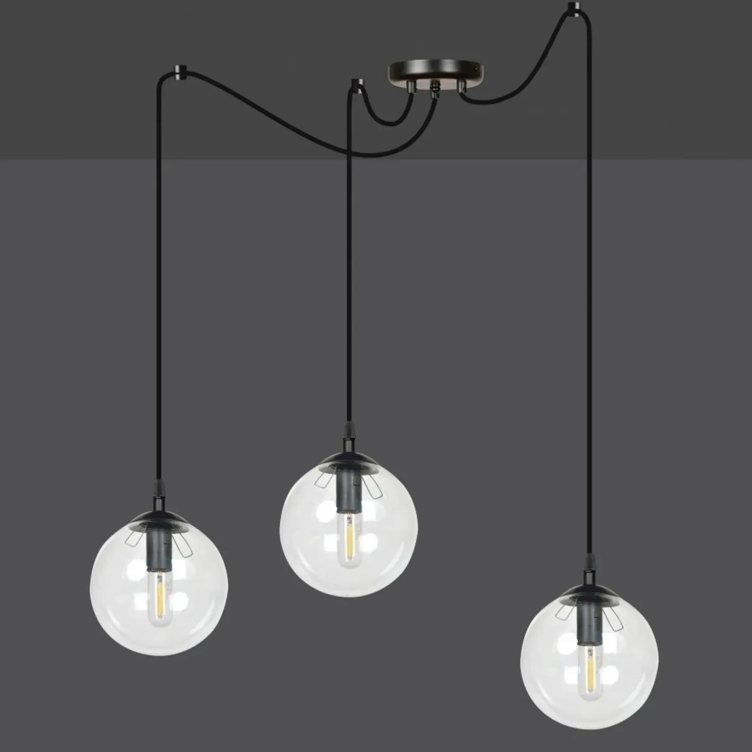 Outlet Sklep Kaja Lampa wisząca idealna do oświetlenia salonu 936/3 | Kaja Oświetlenie