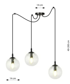 Outlet Sklep Kaja Lampa wisząca idealna do oświetlenia salonu 936/3 | Kaja Oświetlenie