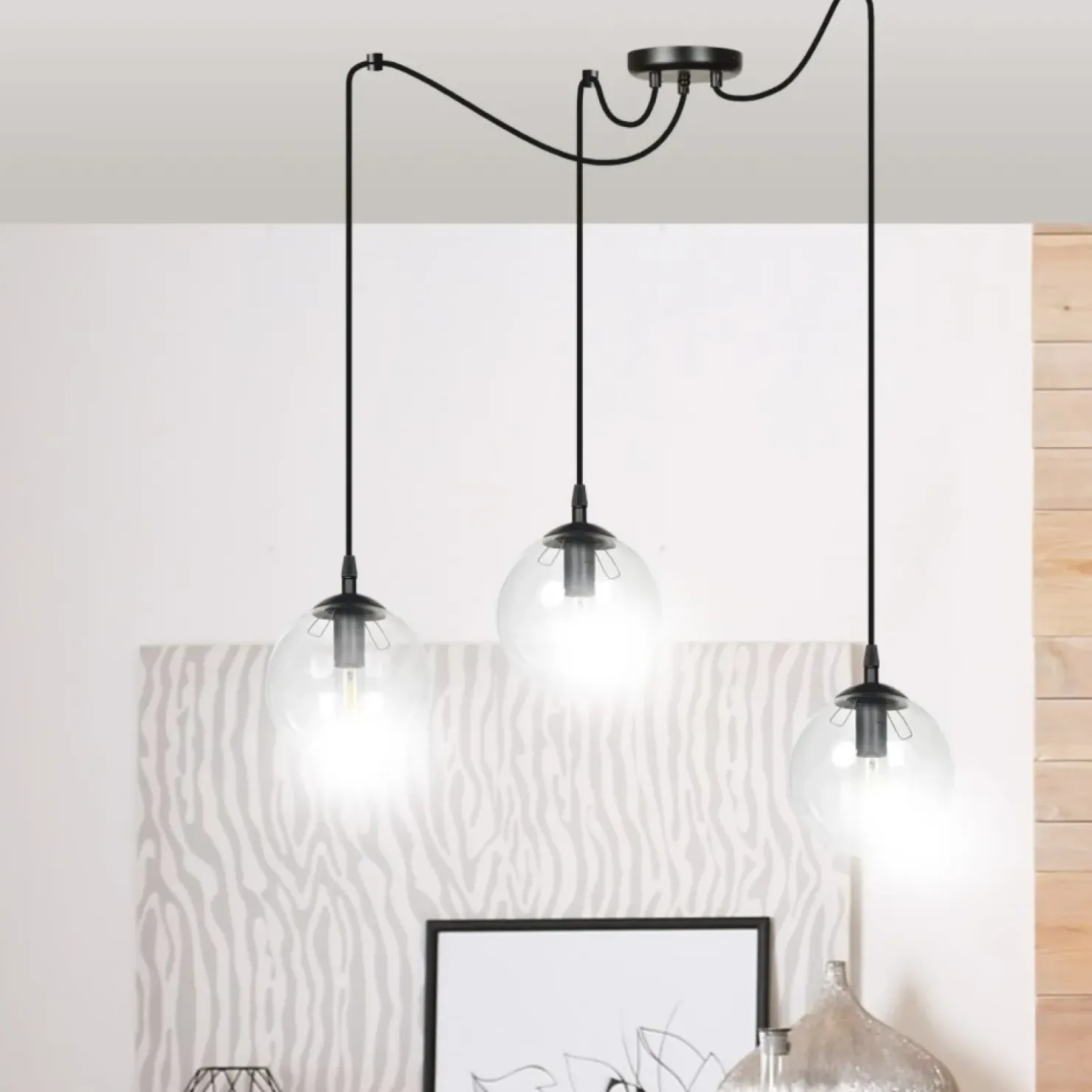 Outlet Sklep Kaja Lampa wisząca idealna do oświetlenia salonu 936/3 | Kaja Oświetlenie