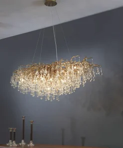 Shop Sklep Kaja Lampa wisząca imitująca drzewo 2031-11 z serii ICICLE | Kaja postarzanymosiądz