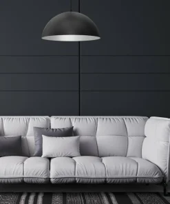 Clearance Sklep Kaja Lampa wisząca, klosz w kolorze czarno-białym MLP8955 z serii BETA | Kaja Oświetl