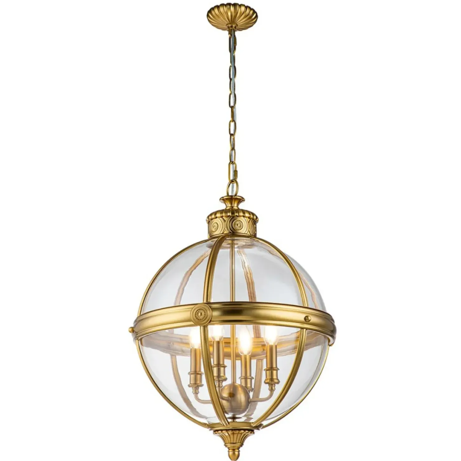 Lampa wisząca, kula na 4 żarówki FE-ADAMS-4P-BB z serii ADAMS*Sklep Kaja New