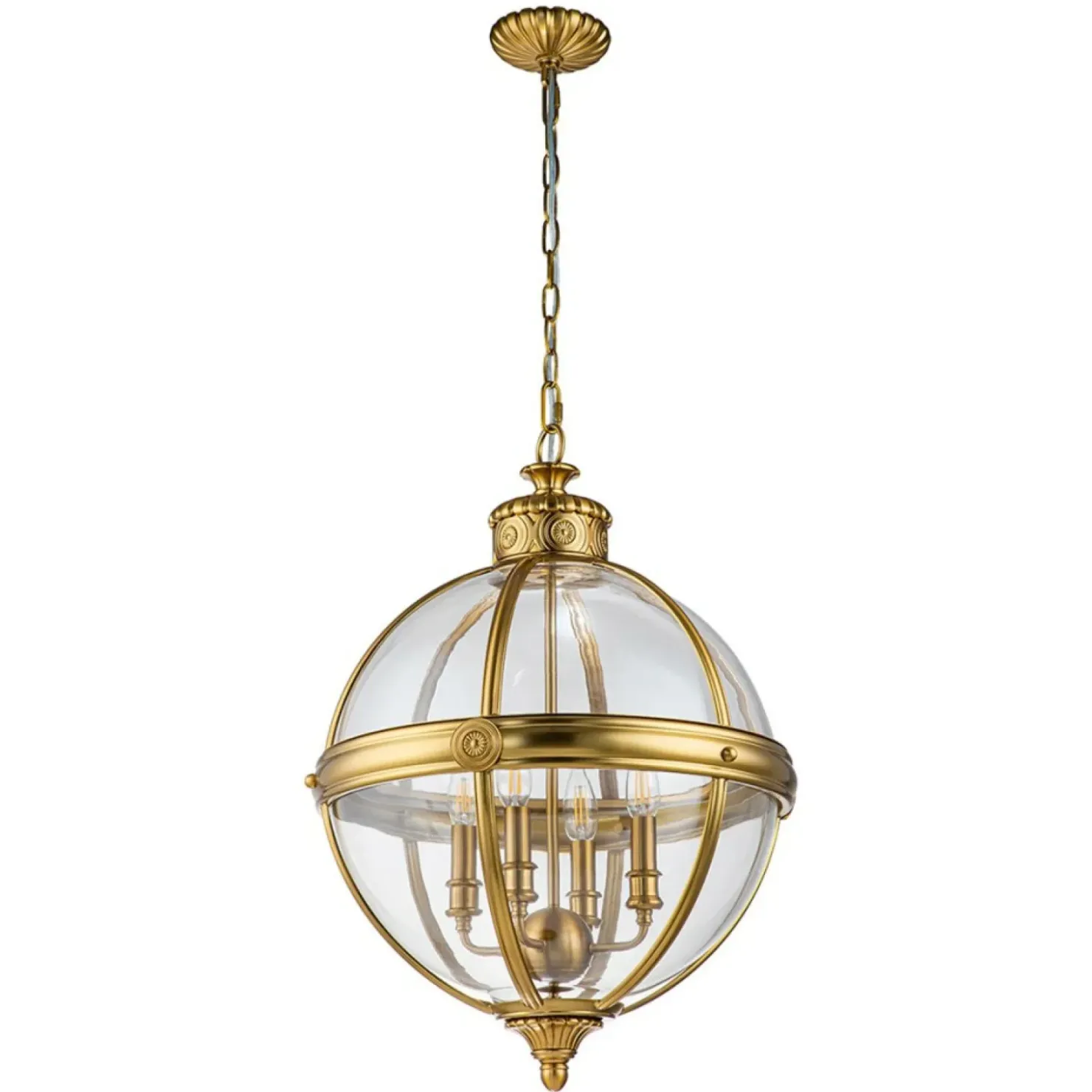 Lampa wisząca, kula na 4 żarówki FE-ADAMS-4P-BB z serii ADAMS*Sklep Kaja New